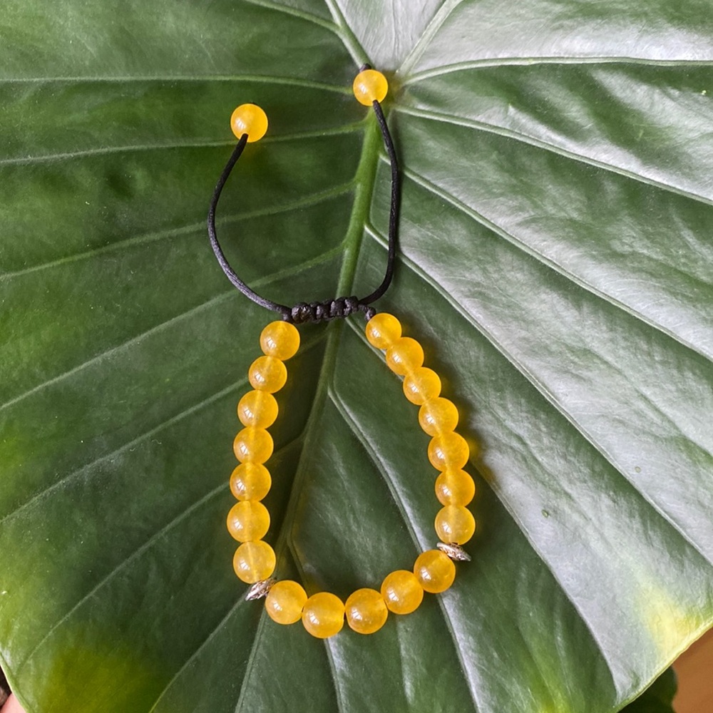 Handmade Yellow Stone Bracelet